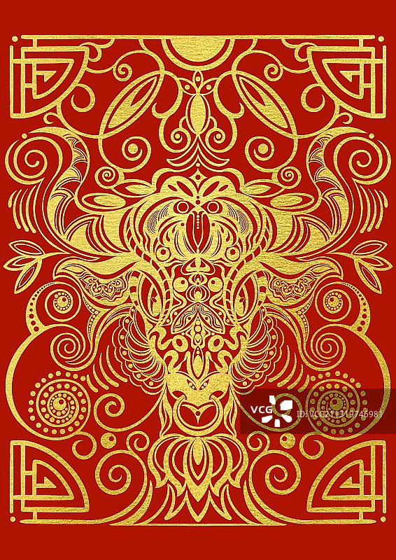 金牛送福图片素材