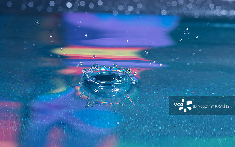 溅水的特写图片素材