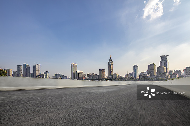 上海外滩日落夜晚全景风光图片素材