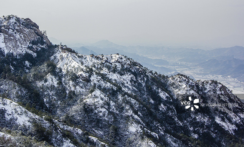 龙须山雪景图片素材