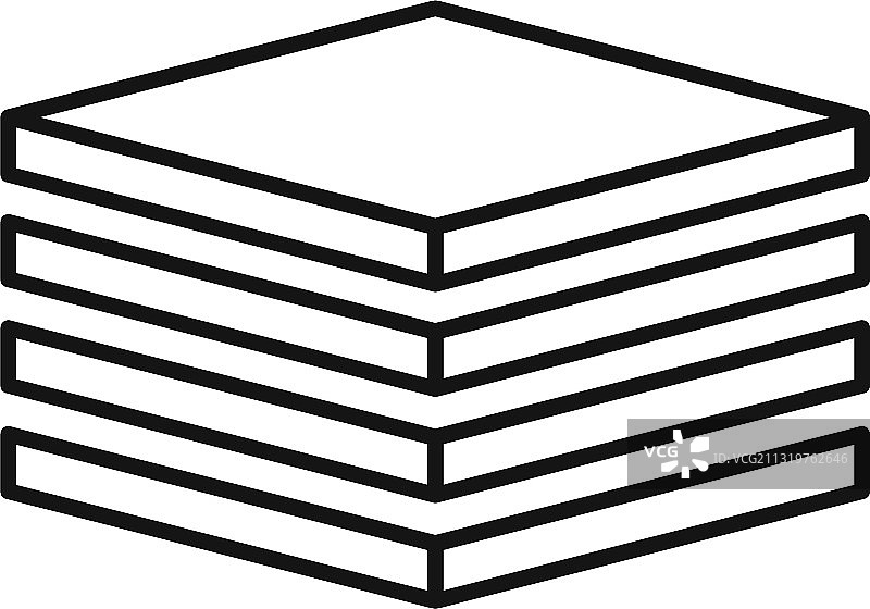 瓦工堆叠轮廓图标样式图片素材