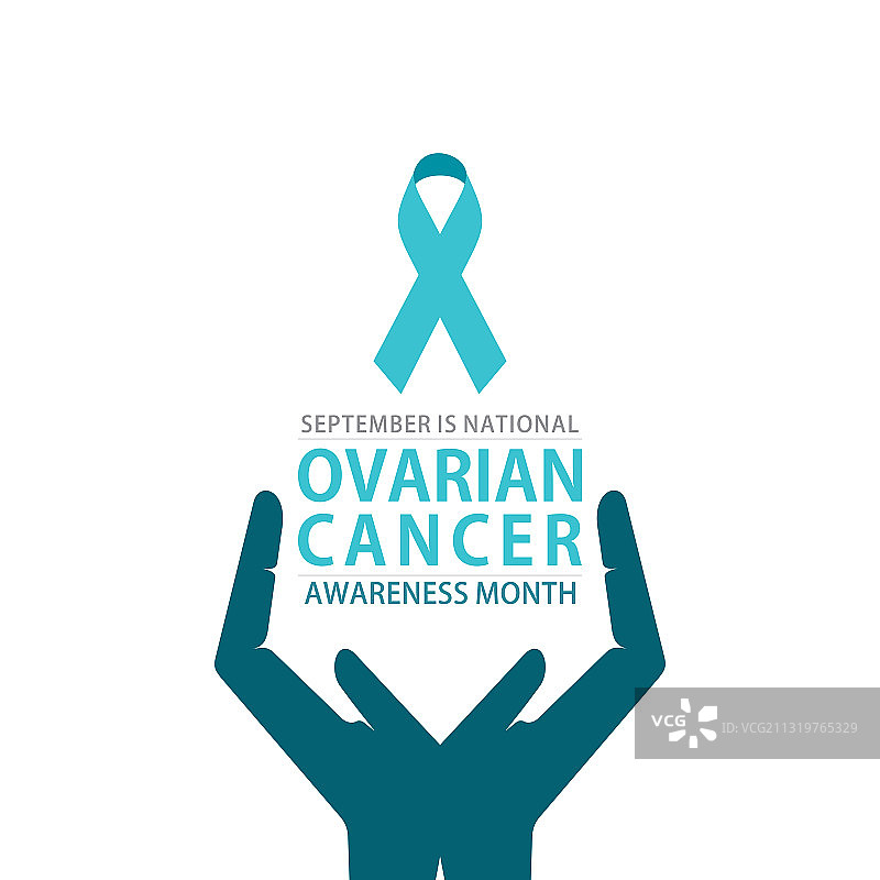 卵巢癌意识宣传月海报设计图片素材