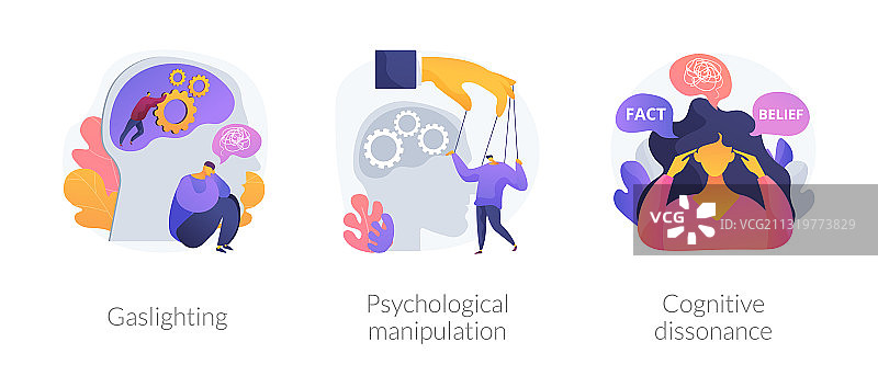 精神虐待抽象概念图片素材