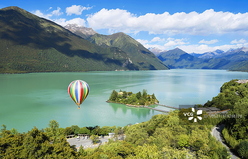 巴松措图片素材