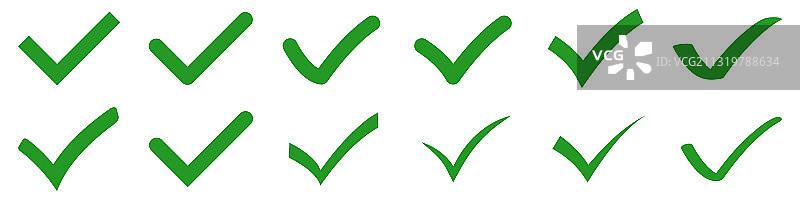 复选标记图标批准图标合集图片素材