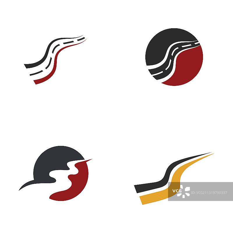 道路Logo和符号模板图片素材