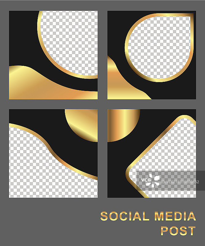 社交媒体帖子模板图片素材