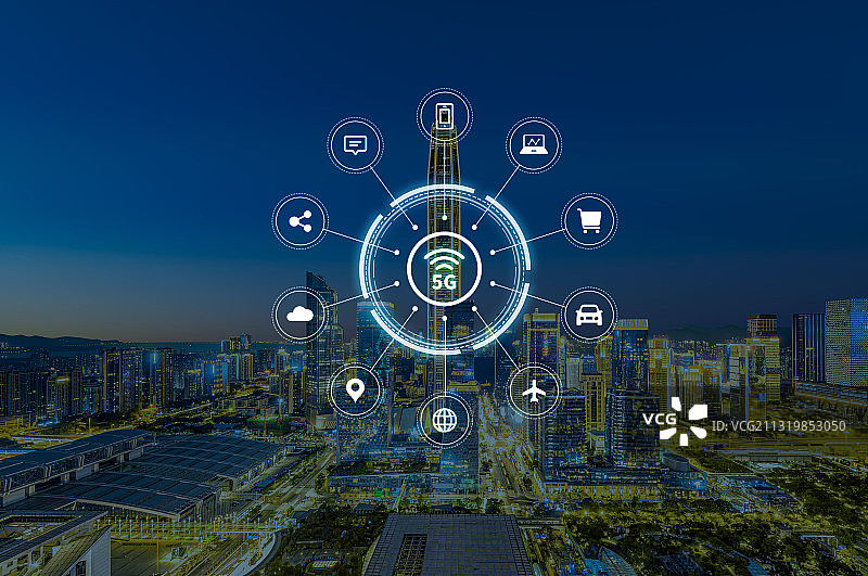 深圳科技网络城市图片素材