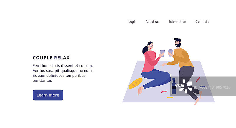 情侣休闲网页模板图片素材