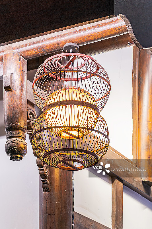 重庆市南岸区长嘉汇弹子石老街新年灯会图片素材