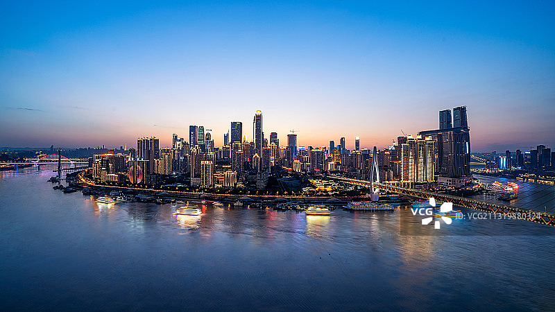 重庆全景夜景图片素材