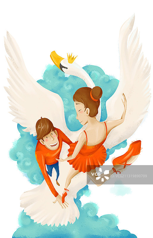 天鹅之恋图片素材