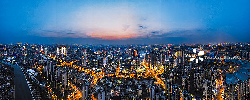 成都希尔顿夜景图片素材