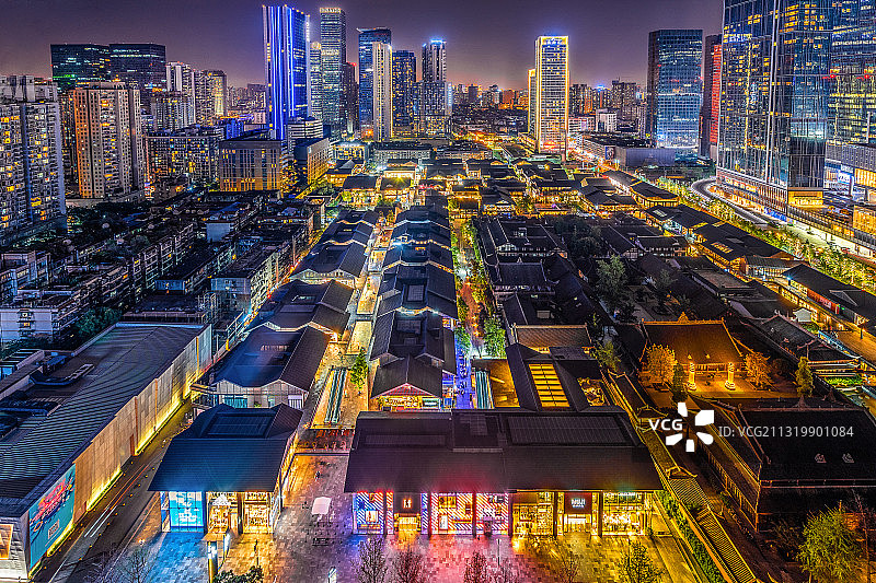 入夜太古里图片素材