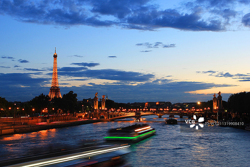 巴黎塞纳河图片素材