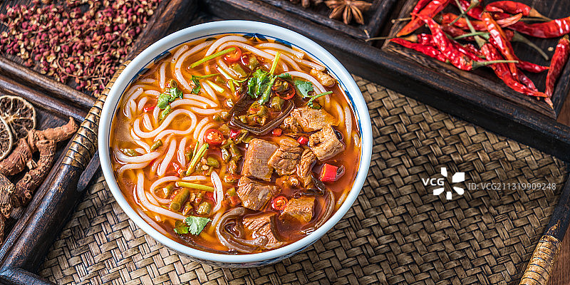 中国湖南常德美食常德米粉图片素材