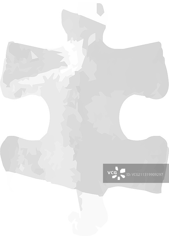 单色水彩拼图图片素材