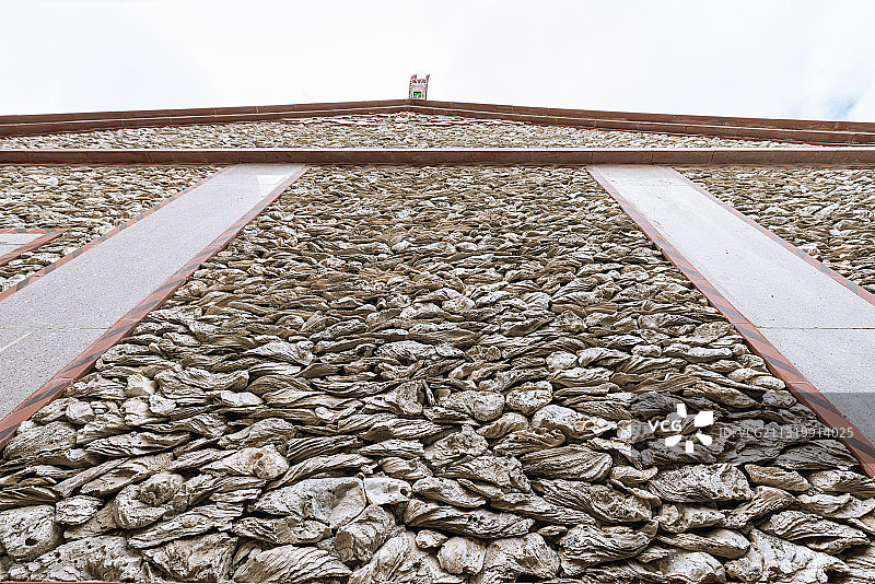 泉州蟳埔村蚵壳厝墙面背景图片素材