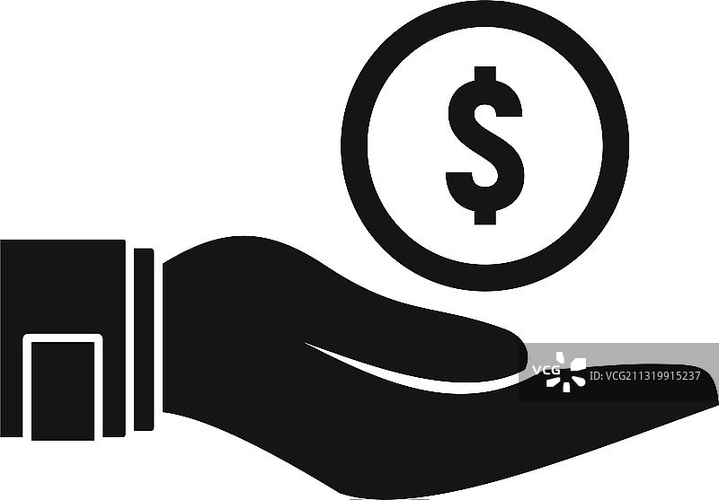 众筹集资图标简约风格图片素材