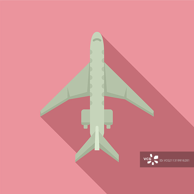 飞机维修车身图标扁平风格图片素材