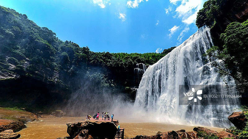 赤水大瀑布图片素材