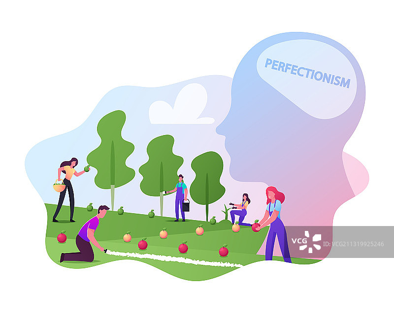 完美主义的男女园丁角色图片素材