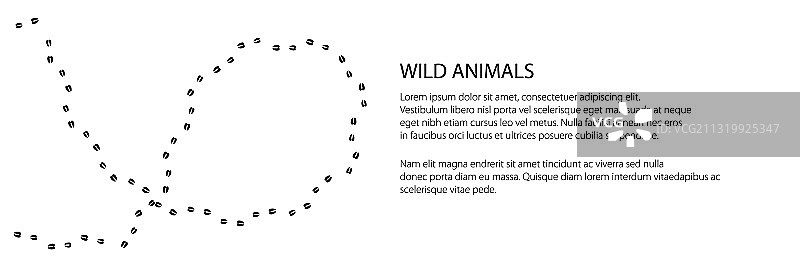 动物狍子的banner痕迹图片素材