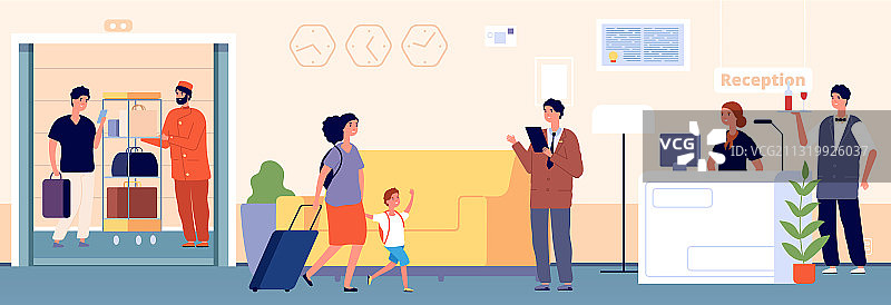 酒店招待酒店招待前台经理图片素材