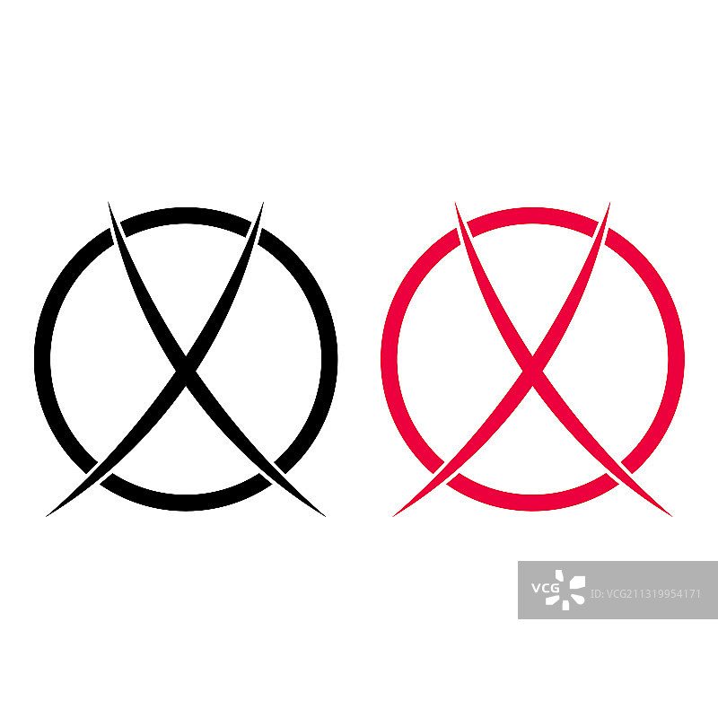 删除图标圆形交叉符号图片素材