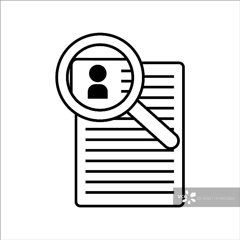 简历图标，白色背景简历图标图片素材