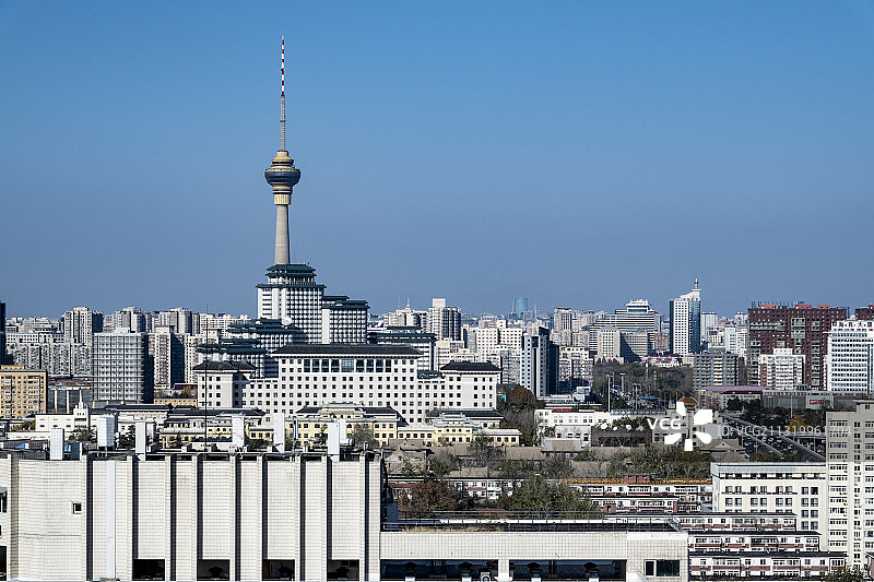 北京西三环建筑群图片素材