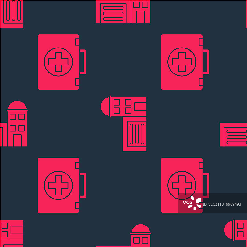 急救箱和消防站图片素材