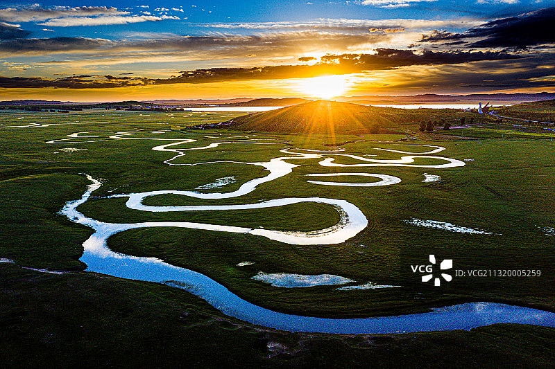 河北沽源滦河神韵自然风光图片素材