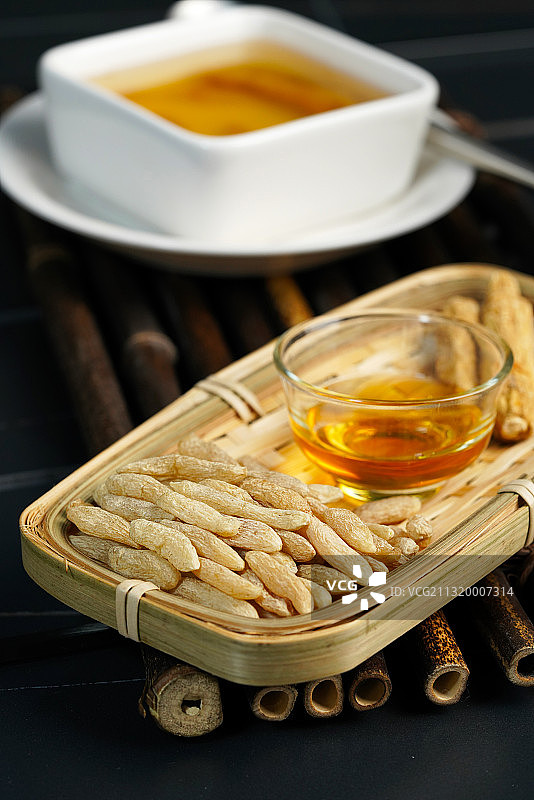 西洋参麦冬养生茶图片素材