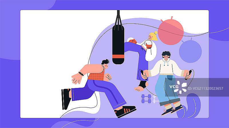 矢量插画运动图片素材