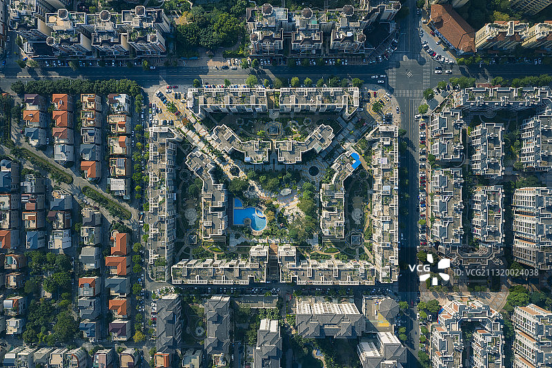 俯瞰城市图片素材