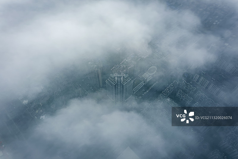 云下城市图片素材