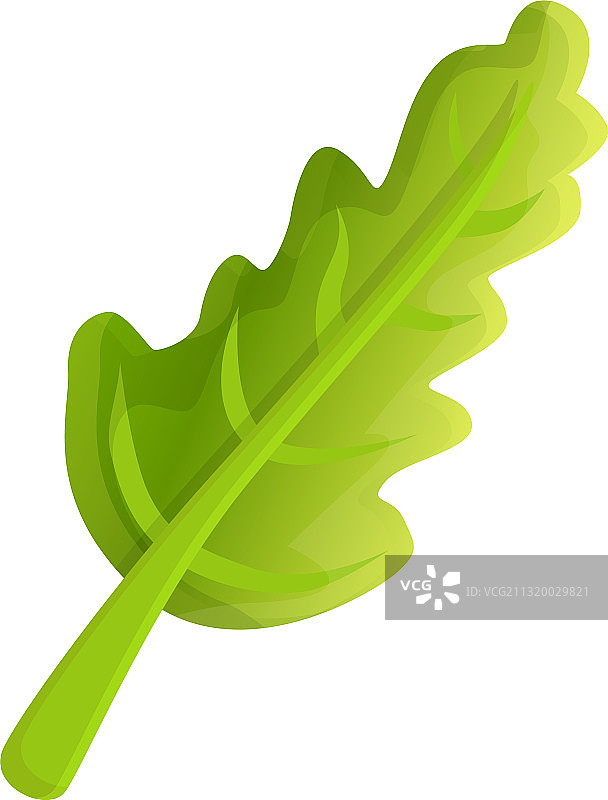 芝麻菜食物卡通风格图标图片素材