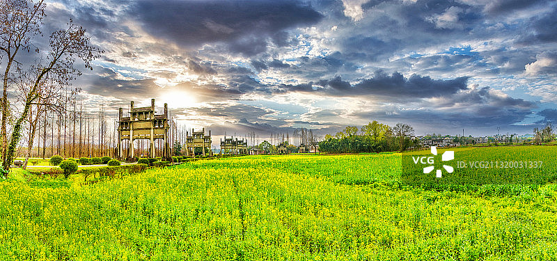 棠樾牌坊群图片素材