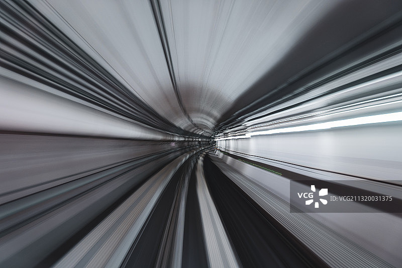 高速地铁的隧道科幻图图片素材