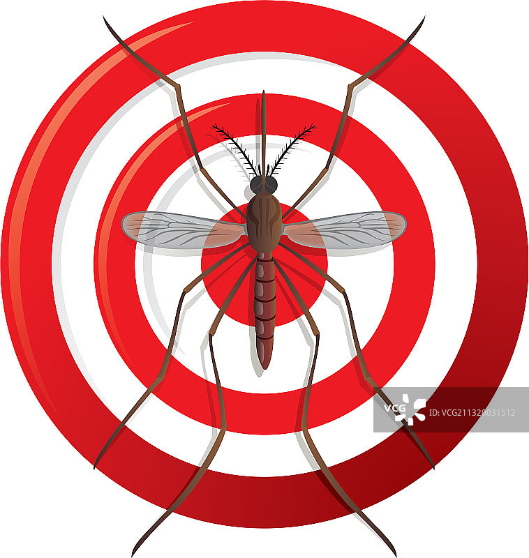 带瞄准信号或目标的蚊子高跷图片素材