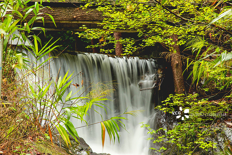 肇庆盘龙峡溪水瀑布图片素材