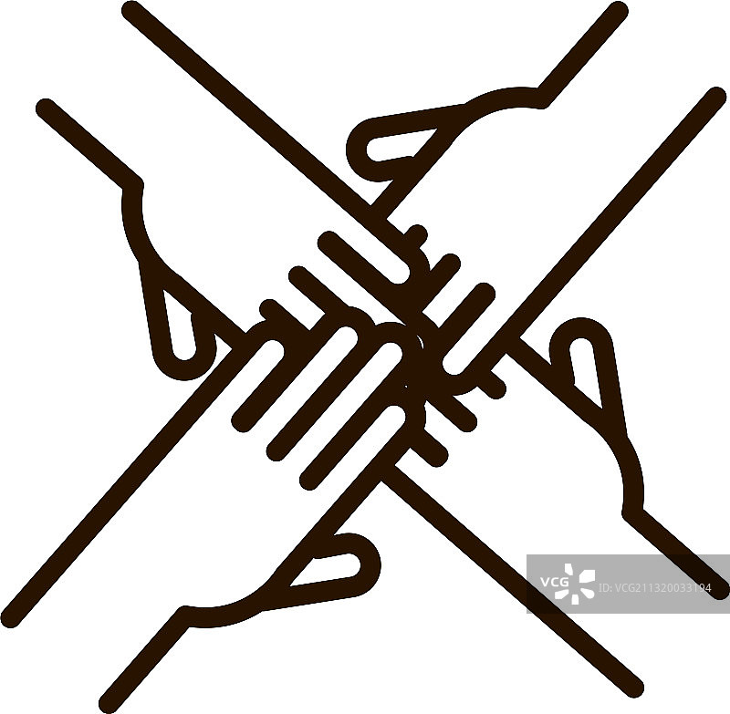 手拉手，团结社区图片素材