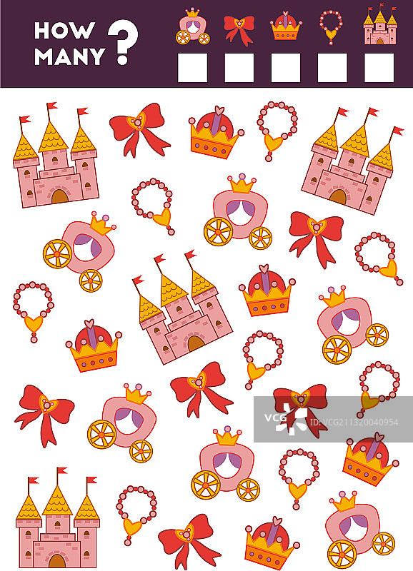 学龄前儿童计数游戏图片素材