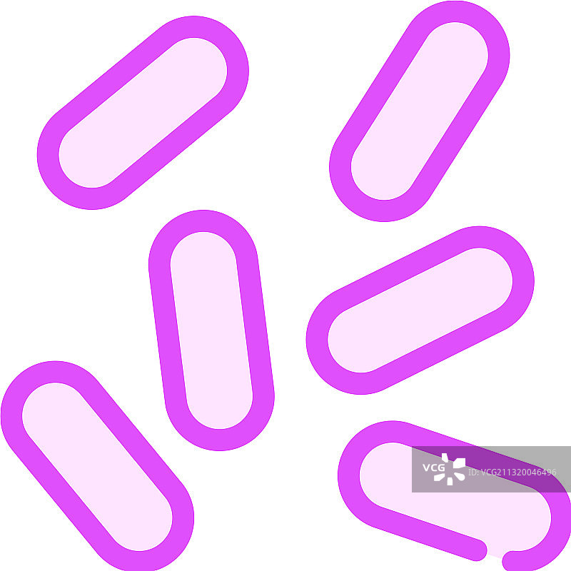 流感嗜血杆菌彩色图标图片素材