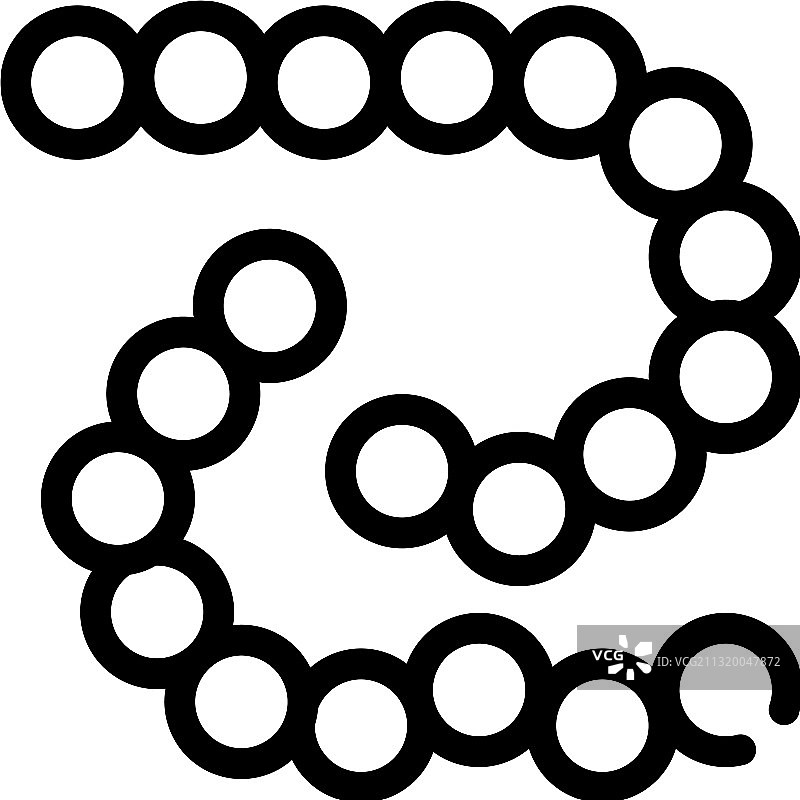 炭疽杆菌线性图标图片素材