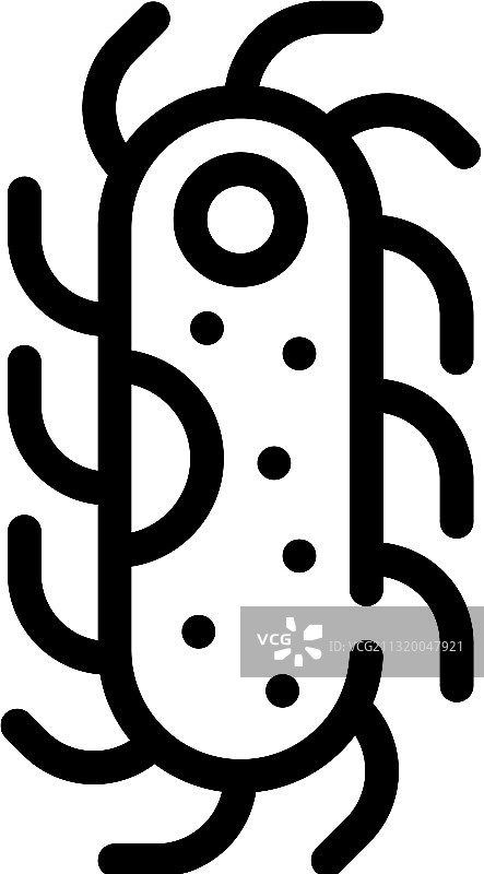 疟原虫疟疾线性隔离图标图片素材