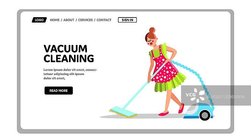 吸尘设备家务服务图片素材