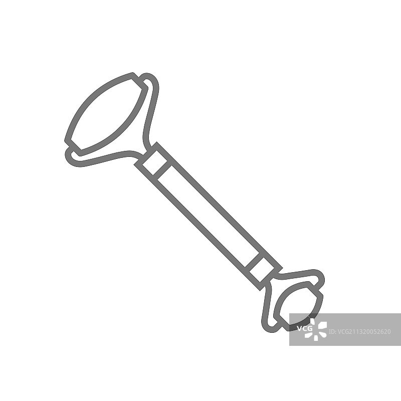 用于刮痧按摩的玉石滚轮图标图片素材