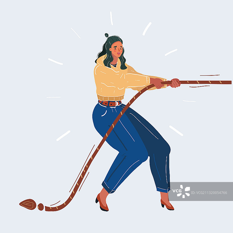 拔河中的职业女性图片素材
